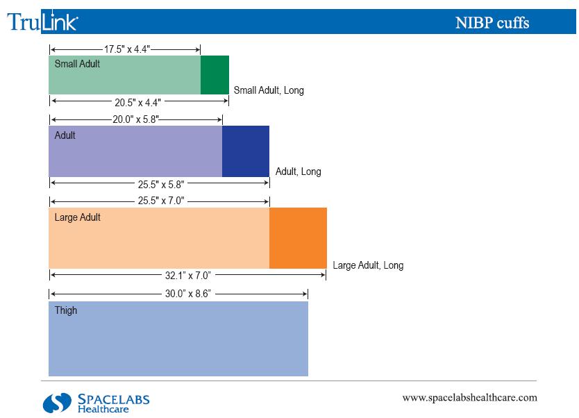 Blood Pressure Cuff Size Chart